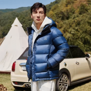 High Quality Down Jacket Men Fashion 1000 Filling Windproof Warm Ultralight 95% White Goose Down Jackets-Blue