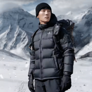 Pelliot 800 Filling Down Jackets 2025 F/W Outdoor Windproof Warm Mountaineering 95% Goose Down Jacket-Black