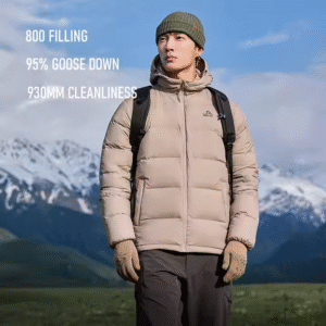 Pelliot 800 Filling Down Jackets 2025 F/W Outdoor Windproof Warm Mountaineering 95% Goose Down Jacket-KHAKI